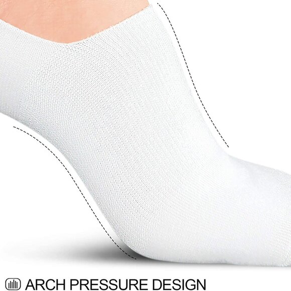 No Show Socks Women Low Socks Non Slip Flat Boat Line 4/8 Pairs - Picture 5 of 7